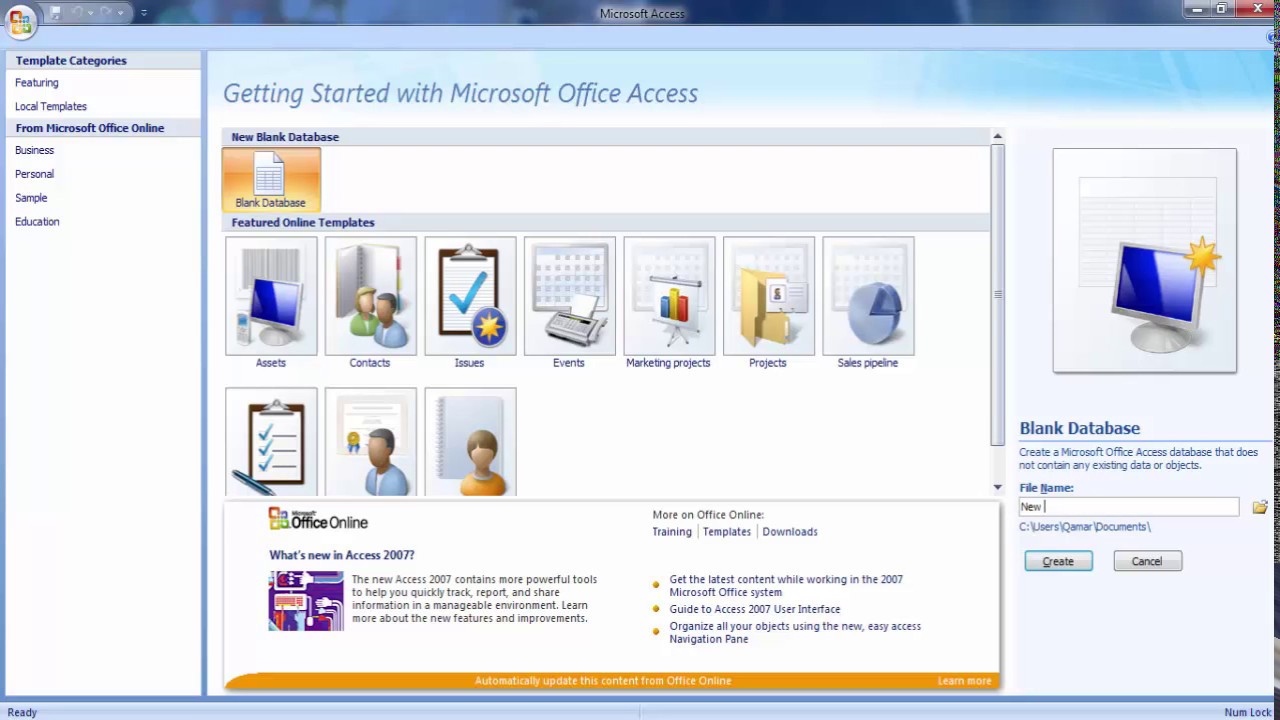 download microsoft office access 2007